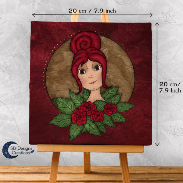 Flora Flower Goddess- Bloem Godin Flora - Canvas Art-2