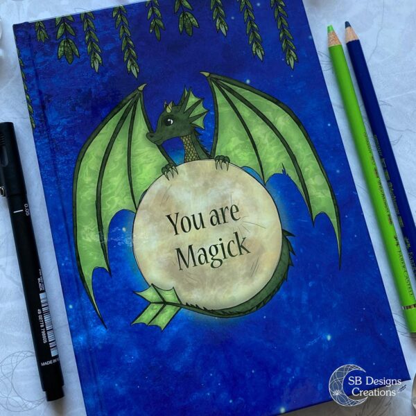 You are Magick-Notitieboek Draak volle maan-2