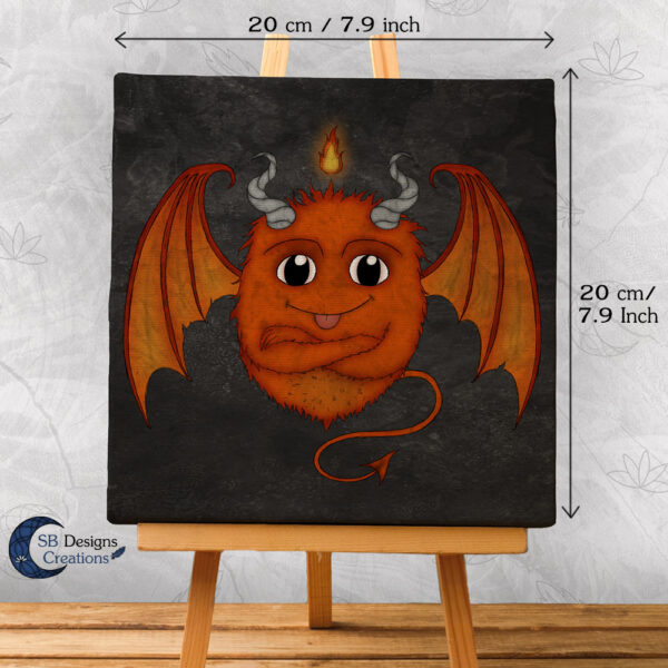 Fire Monster Cute Orange Little Monster