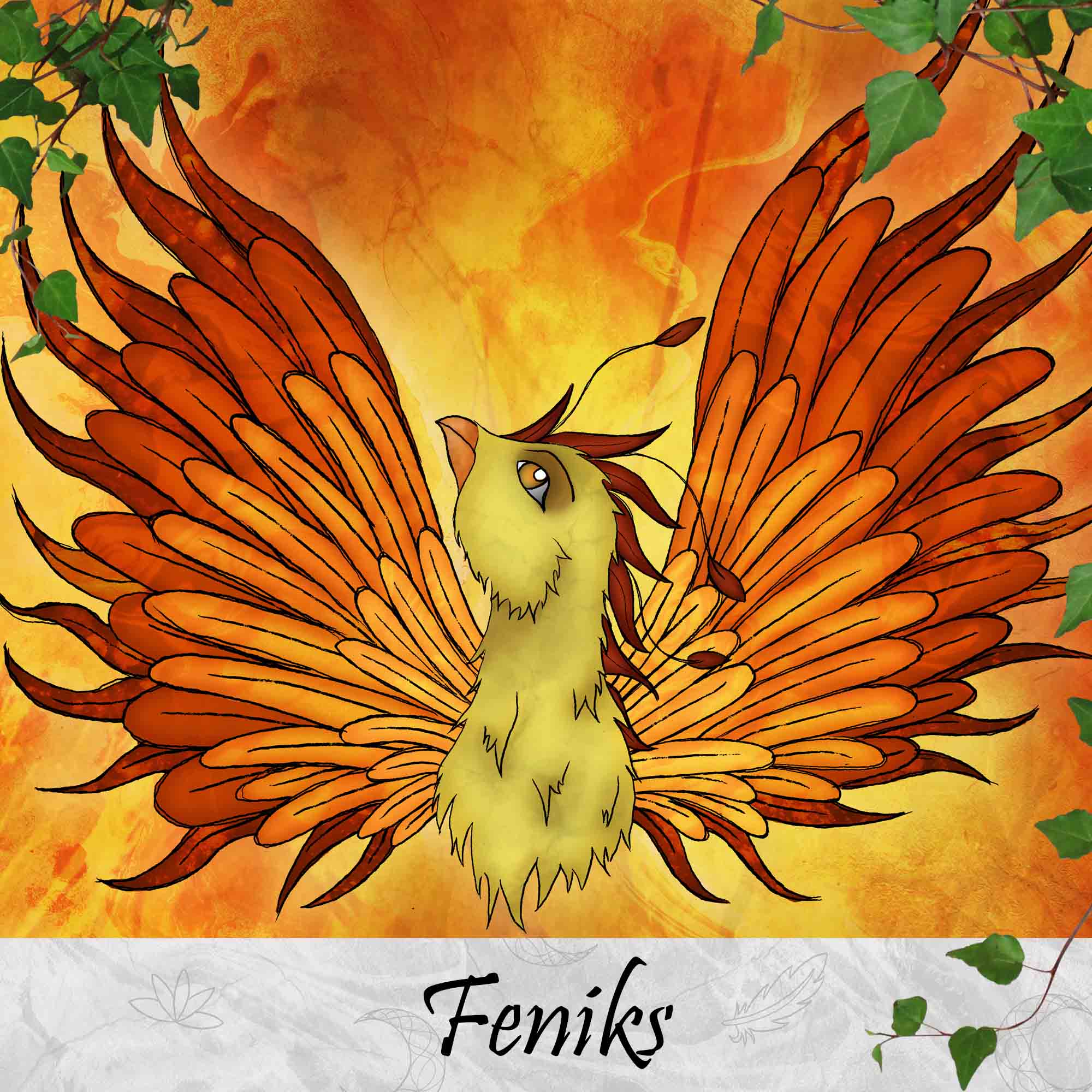 Feniks-Phoenix-Mythologische Wezens-Thema-Producten-SBDesignsCreations