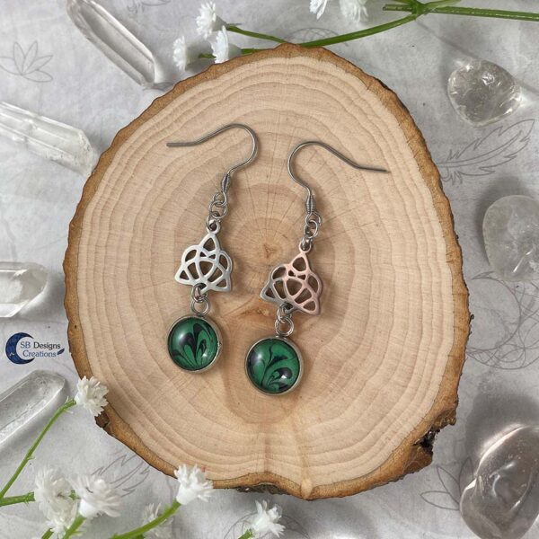 Celtic Heart Oorbellen - Keltische Oorbellen - Pagan Oorbellen - Celtic Witch - SB Designs Creations -1