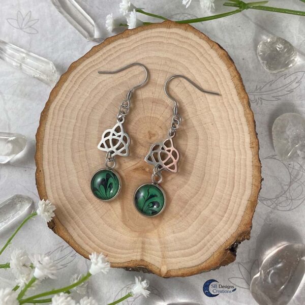 Celtic Heart Oorbellen - Keltische Oorbellen - Pagan Oorbellen - Celtic Witch - SB Designs Creations -2