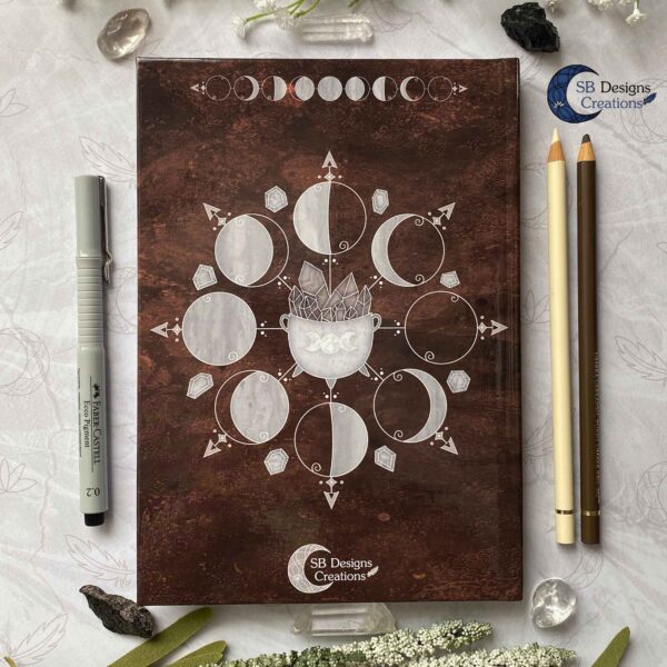 Cauldron Journal Moonphases Notebook A5 Hardcover-6