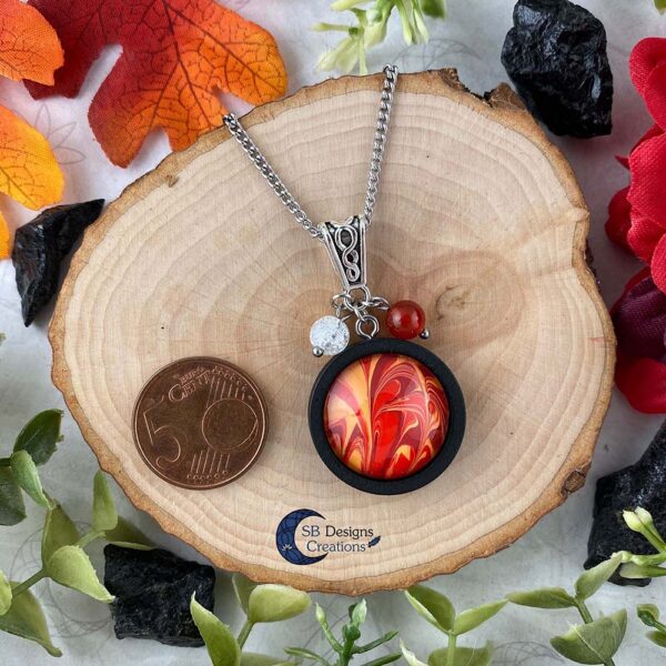 Element of Fire Jewelry - Vuur element ketting iriskwarts en carneool-3