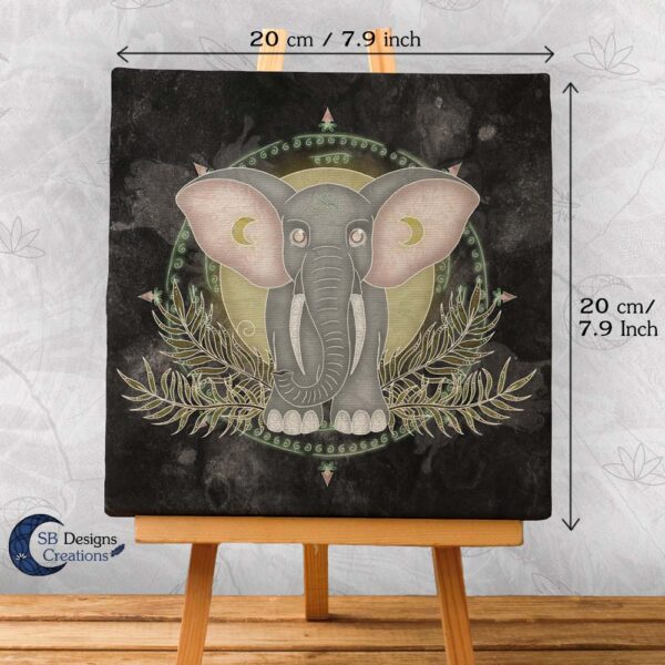 Olifant Krachtdier Canvas Elephant Spirit Animal