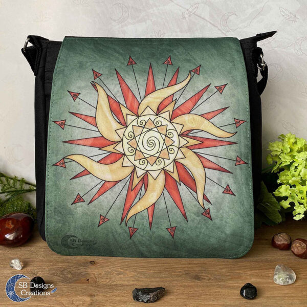 Zon Schoudertas Pagan Tas Fantasy Tas Zon Magie Sun Magick-1