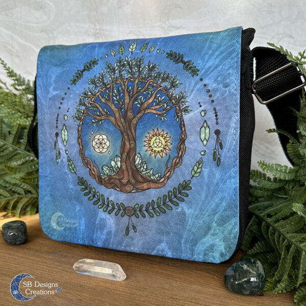 Levensboom Schoudertas Klein Tree of Life Pagan Art Heks Keltisch-3