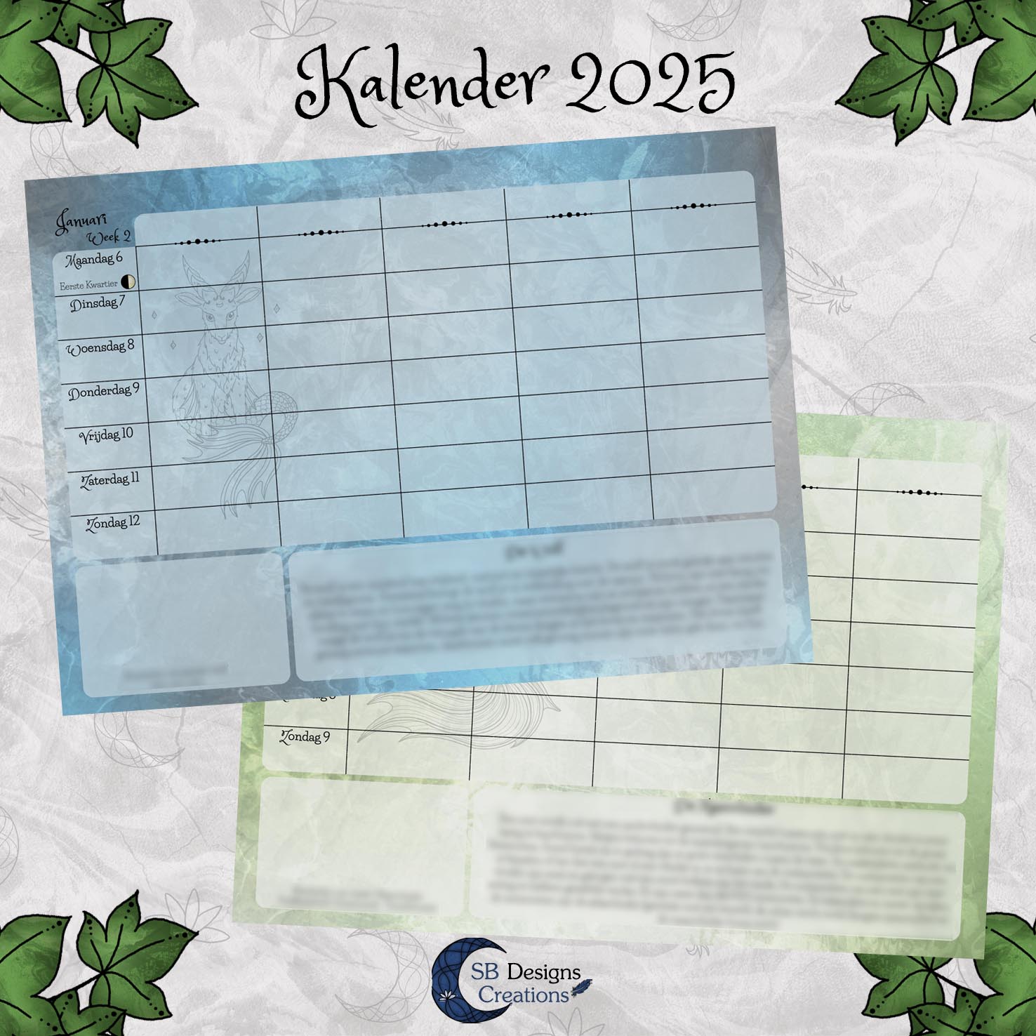 Magische Kalender 2025 Familieplanner