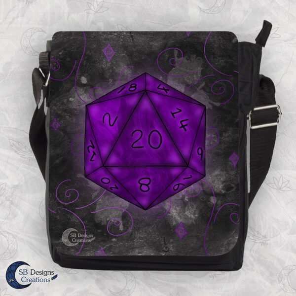 D20 Schoudertas DnD D&D Paarse Tas - Fantasy Roleplay Tas copy