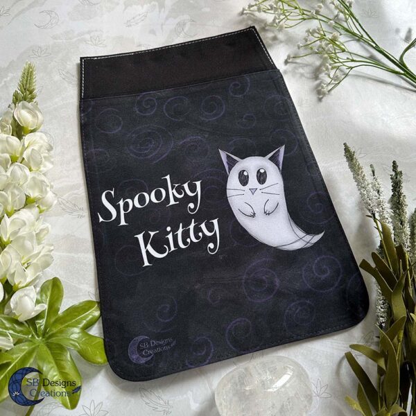 Losse Tas Flap Vierkant Groot - Spookkat Spooky Kitty-1