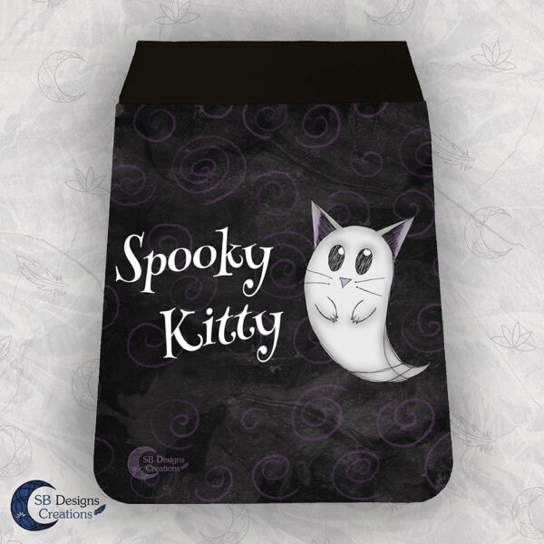 Losse Tas Flap Vierkant Groot - Spooky Kitty