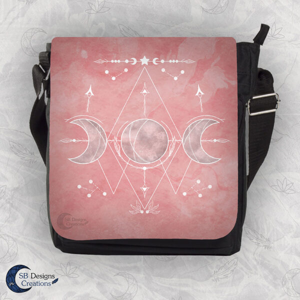 Roze Schoudertas Maan - Moonchild Tas - Feminine Energy Tas