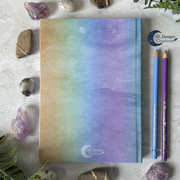 Drievoudige Maan Rainbow Regenboog Pastel Journal Notitieboek-4