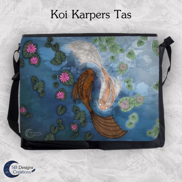 Koi Karpers Schooltas-Japanse Art-Vissen Schoudertas