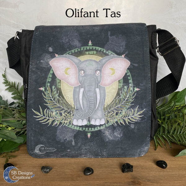 Olifant Tas - Dieren Schoudertas - Vierkant Groot copy