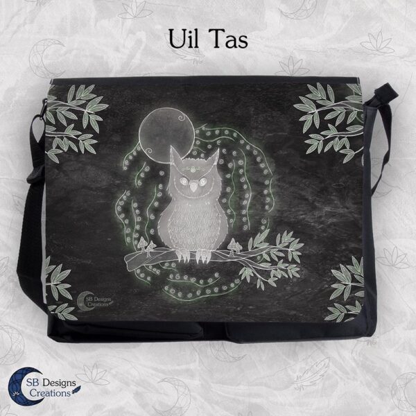 Uil Dieren Schoudertas Vogel Tas Schoudertas Rechthoek Groot Uil Schooltas