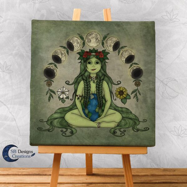 Moeder Aarde Gaia Canvas Print Muurdecoratie - Mother Earth Art Print Canvas-1